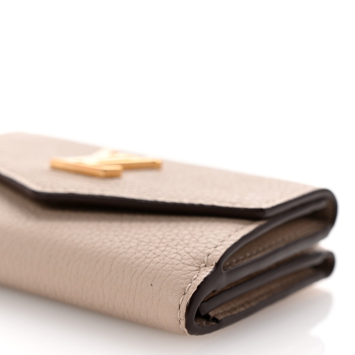 Louis Vuitton Calfskin Lockmini Wallet Greige 9 of 9