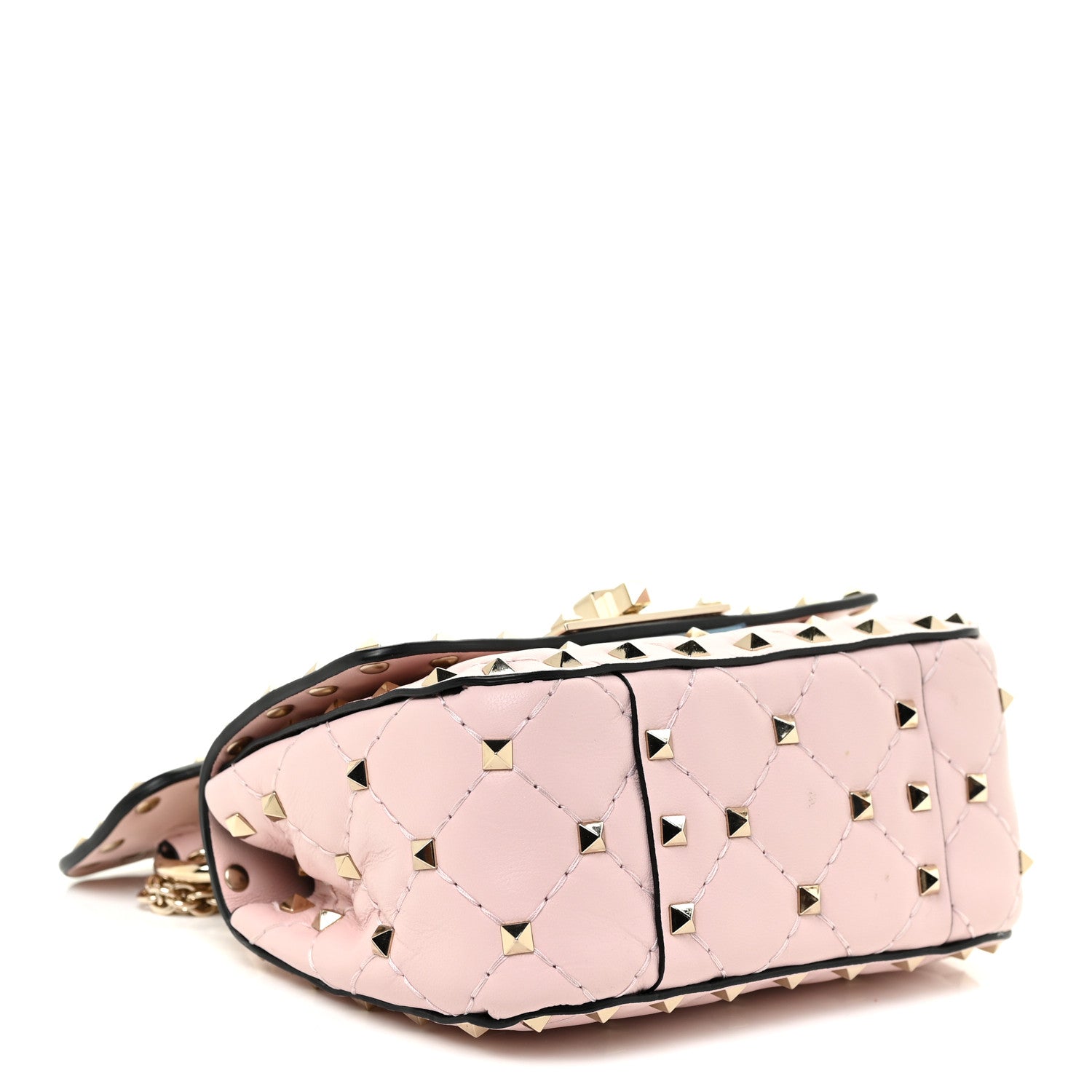 Valentino Garavani Nappa Micro Rockstud Spike Shoulder Bag Rose Quartz 4 of 10