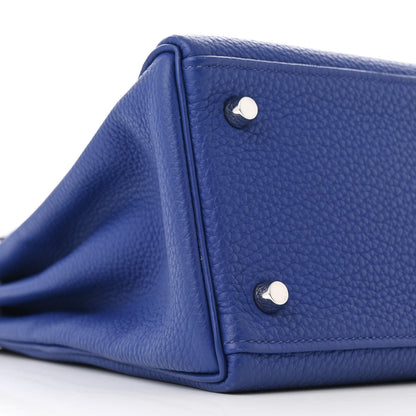 Hermes Togo Kelly Retourne 28 Bleu Electrique 9 of 11