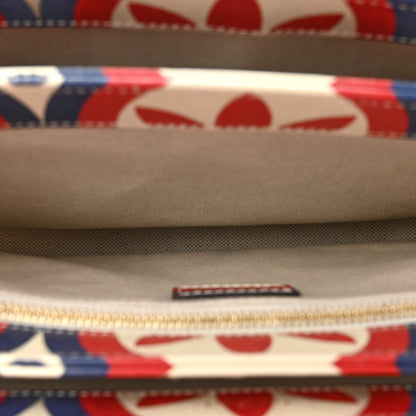 Gucci X ADIDAS Shangai Calfskin Web Trefoil Interlocking G Small Horsebit 1955 Shoulder Bag Red White Blue 4 of 11