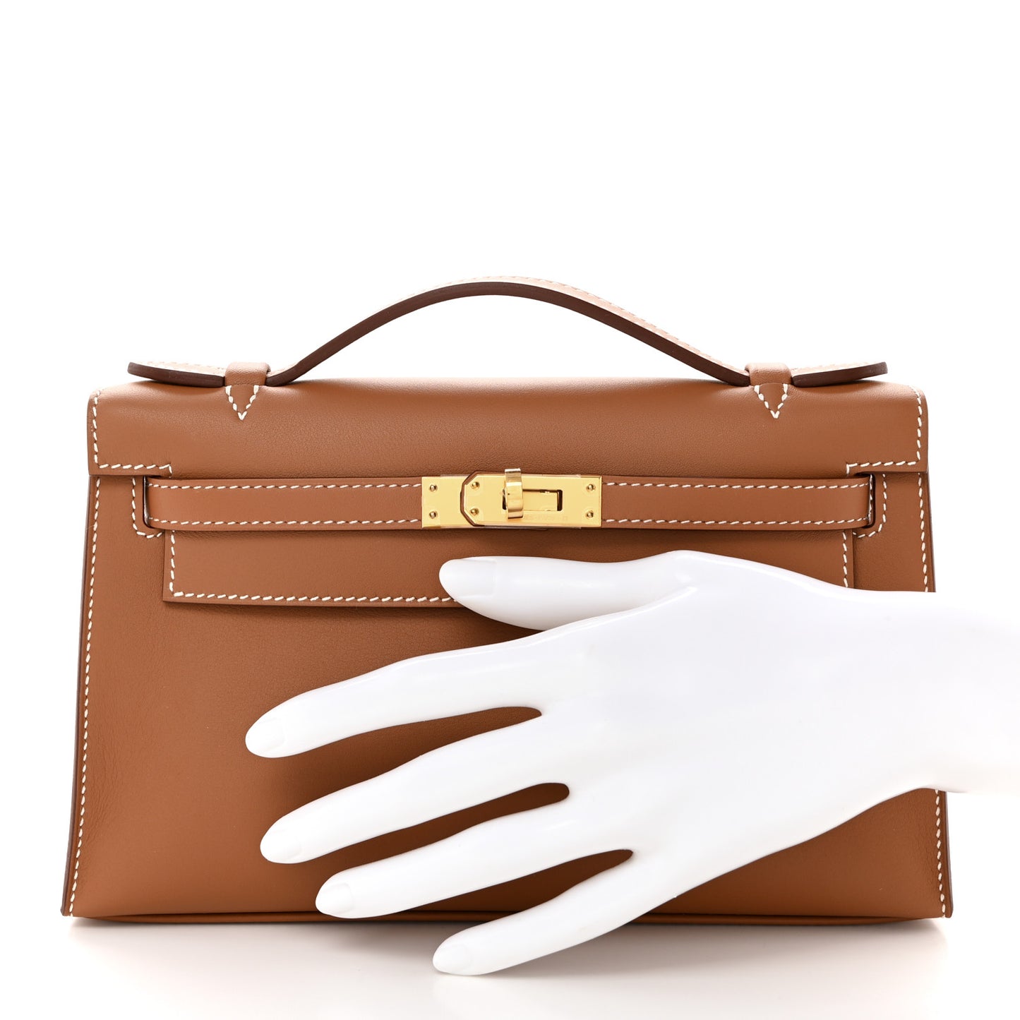 Swift Kelly Pochette Clutch Gold