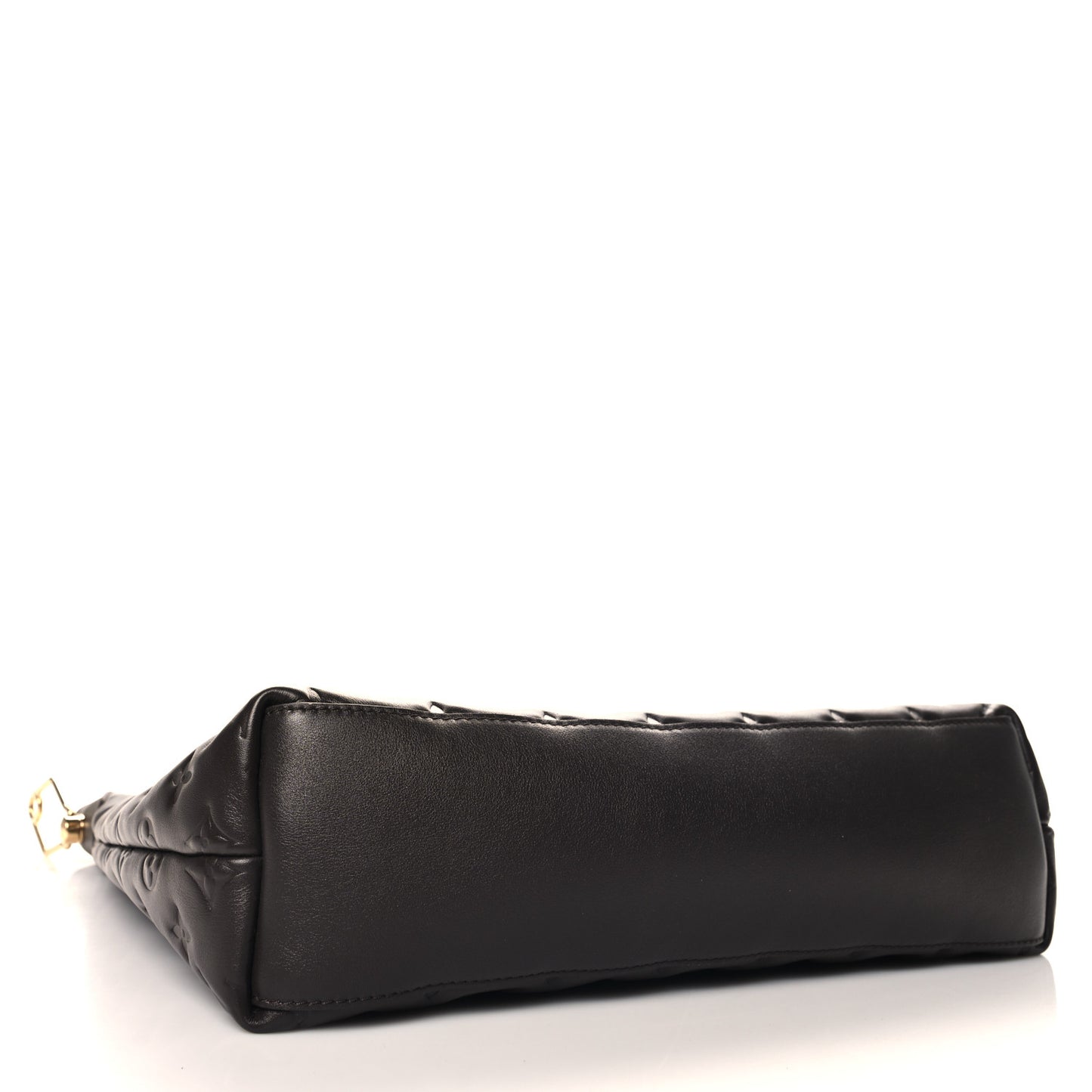 Calfskin Embossed Monogram Coussin Hobo MM Chocolate