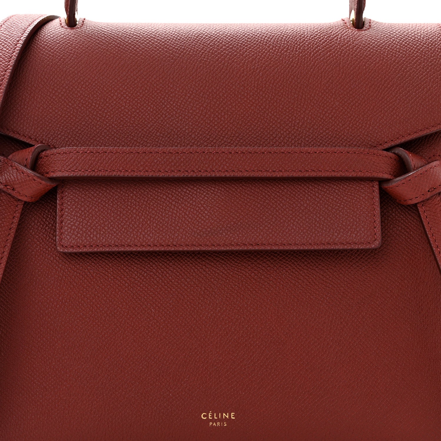 Celine Baby Grained Calfskin Micro Belt Bag Ruby 8 of 10