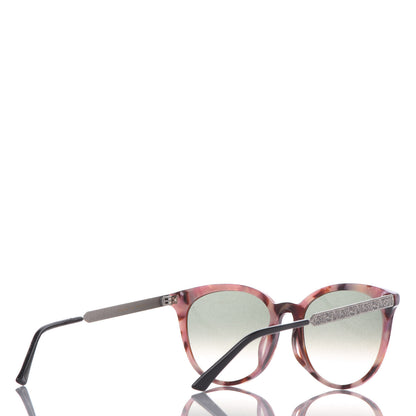 Gucci Metal Tiger GG0224SK Sunglasses Havana Pink Brown 4 of 7