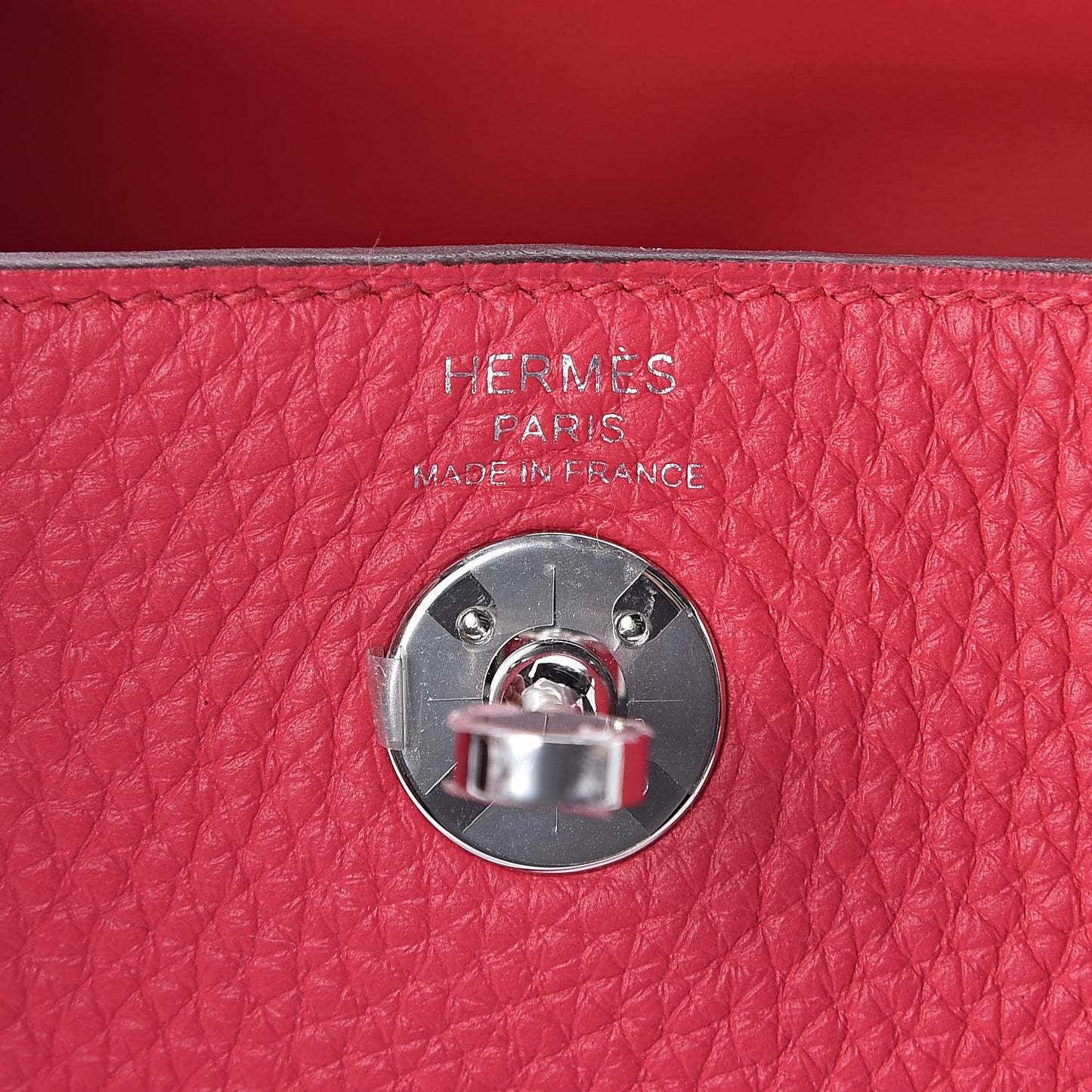 Taurillon Clemence Mini Lindy 20 Rose Extreme