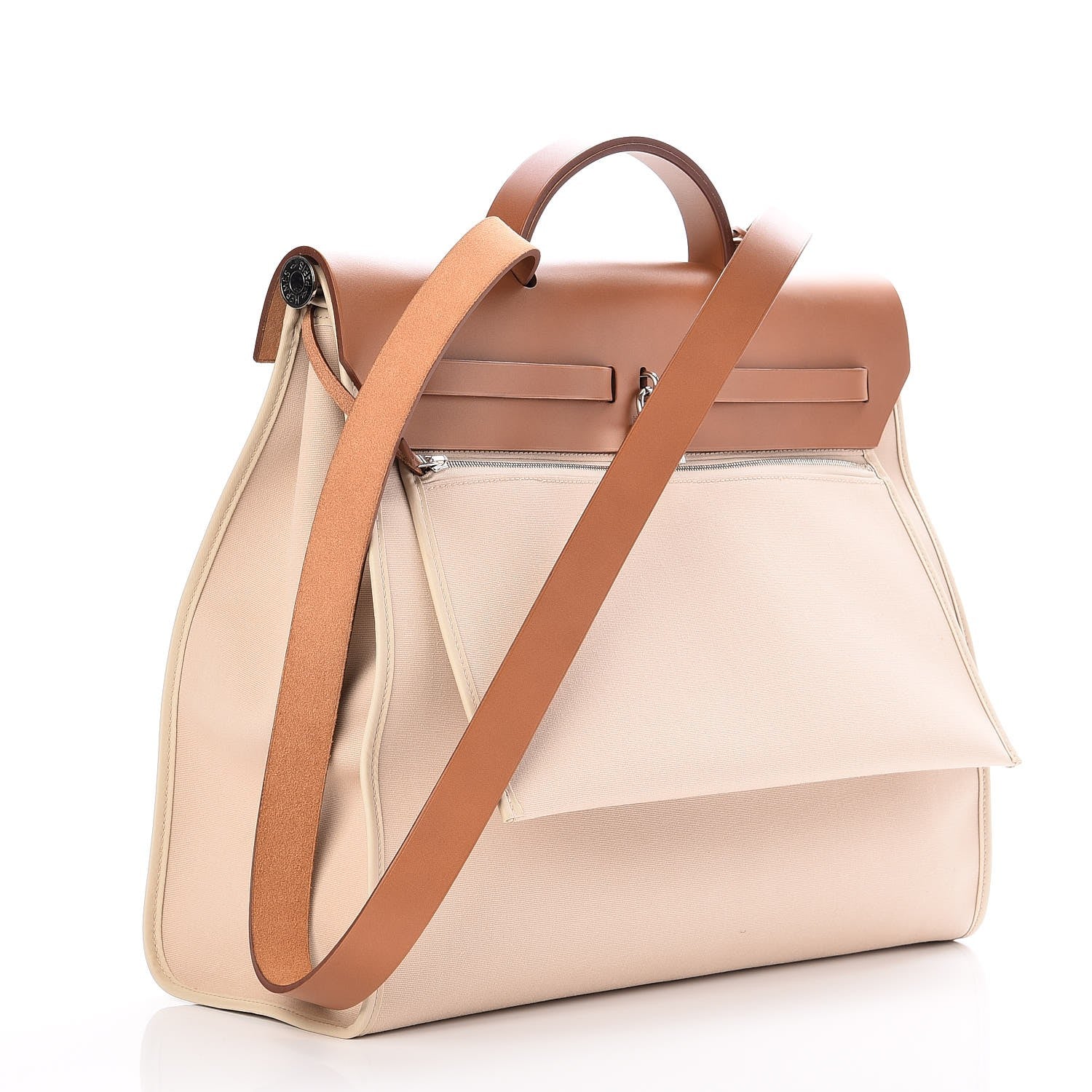 Hermes Toile Vache Hunter Herbag Zip 39 MM Fauve 3 of 10