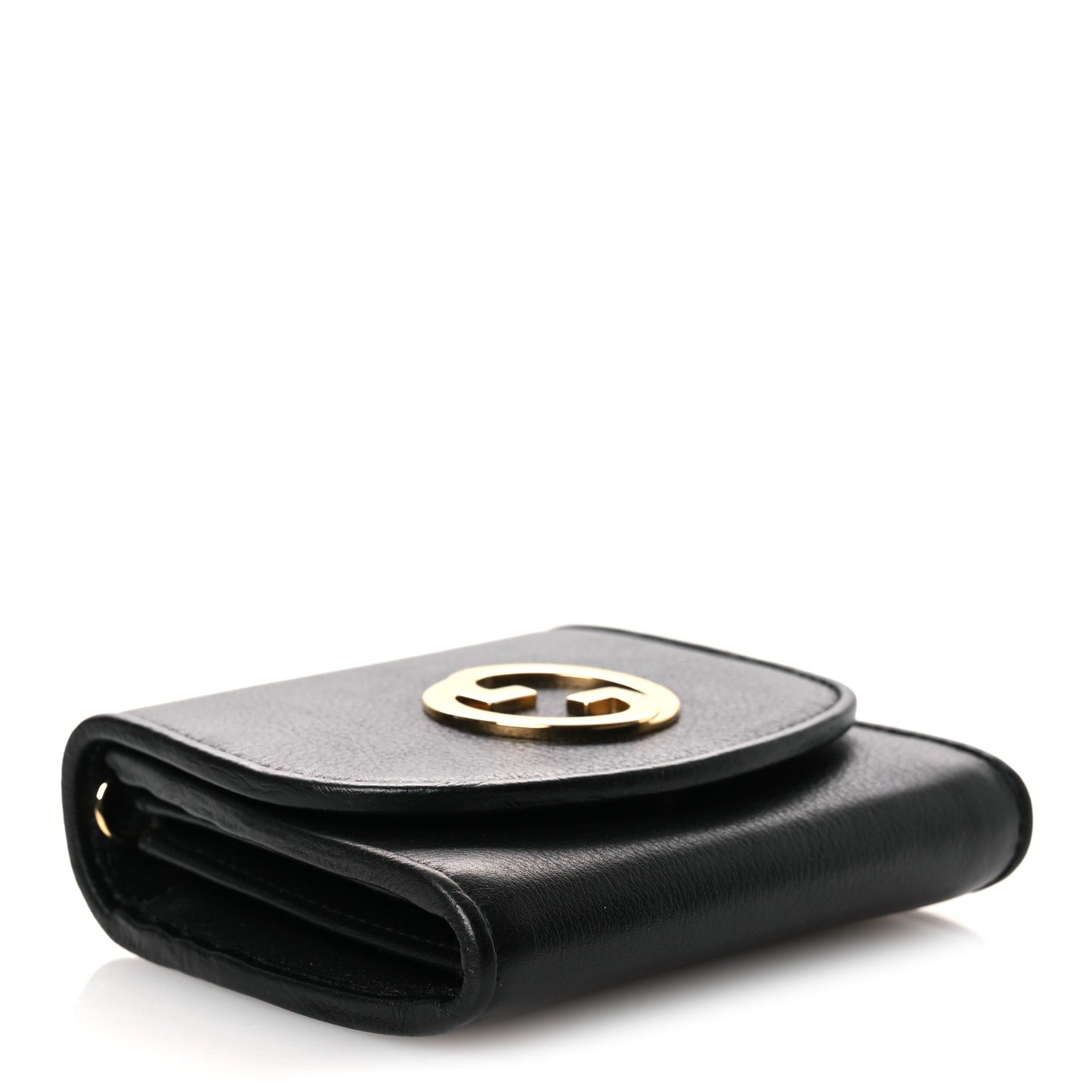 Roxy Calfskin Medium Blondie Chain Wallet Black