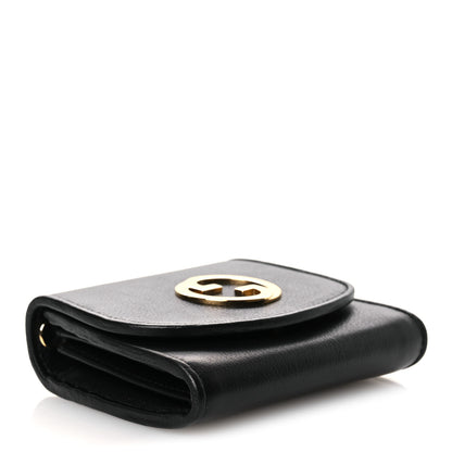 Gucci Roxy Calfskin Medium Blondie Chain Wallet Black 4 of 11