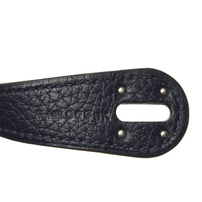 Hermes Taurillon Clemence Lindy 26 Bleu Nuit 7 of 8