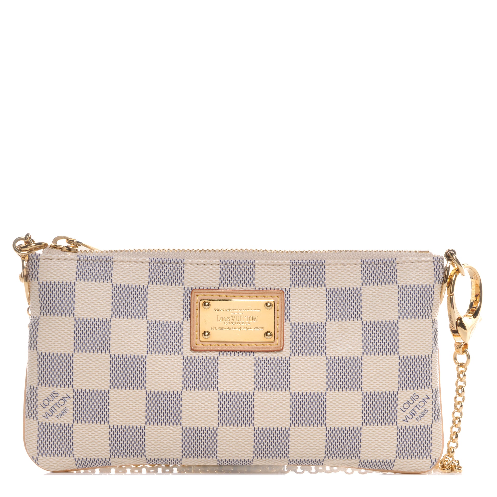 Louis Vuitton Damier Azur Pochette Milla MM 1 of 9