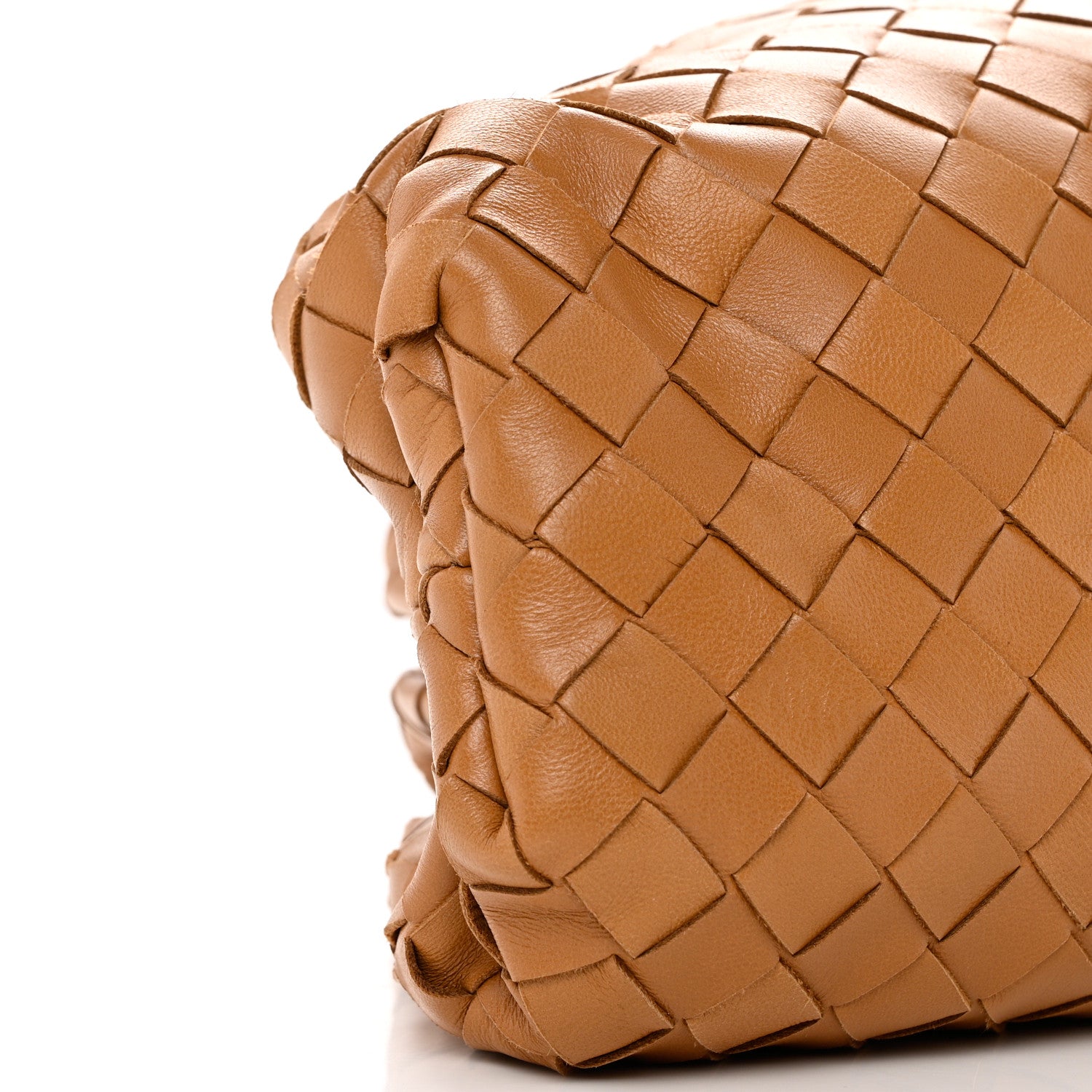 Bottega Veneta Nappa Maxi Intrecciato The Pouch Oversized Clutch Caramel 8 of 9