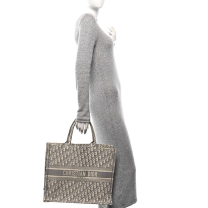 Christian Dior Oblique Large Book Tote Grey 2 of 14