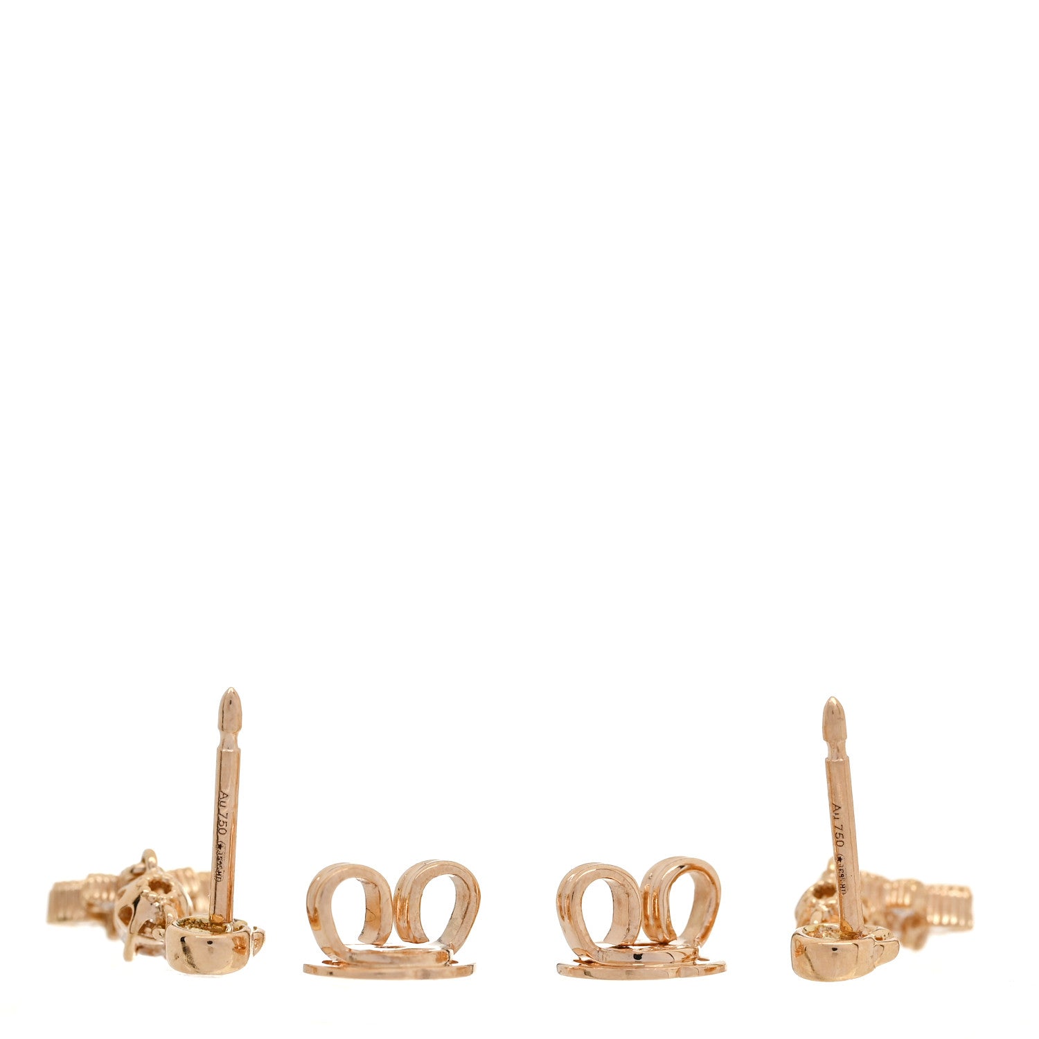 Gucci 18K Rose Gold Diamond Flora Drop Earrings 3 of 5