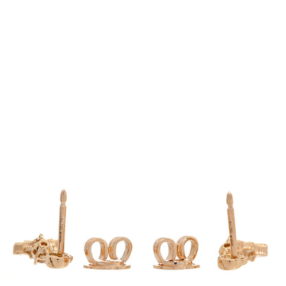 Gucci 18K Rose Gold Diamond Flora Drop Earrings 3 of 5
