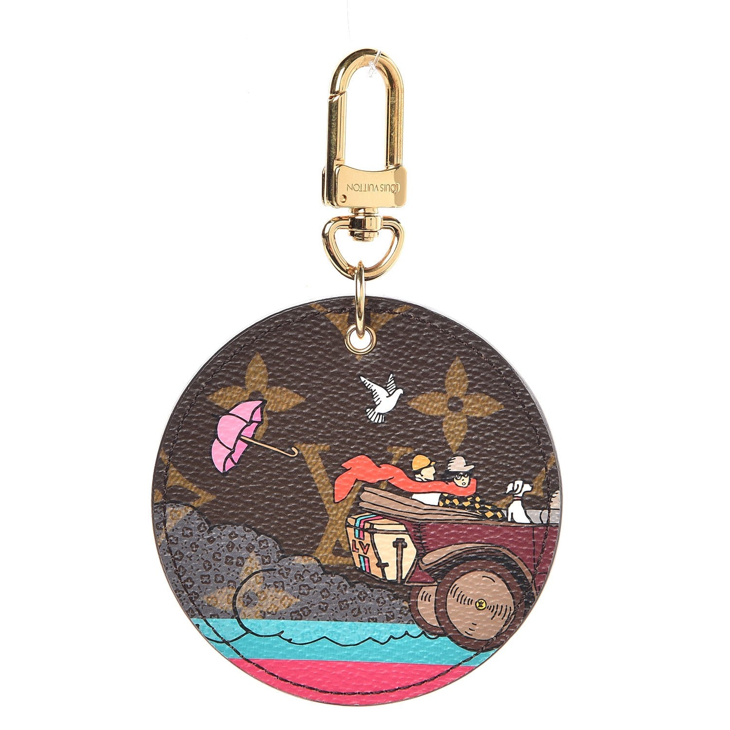 Louis Vuitton Monogram 2015 Christmas Animation Bag Charm Key Ring 1 of 3