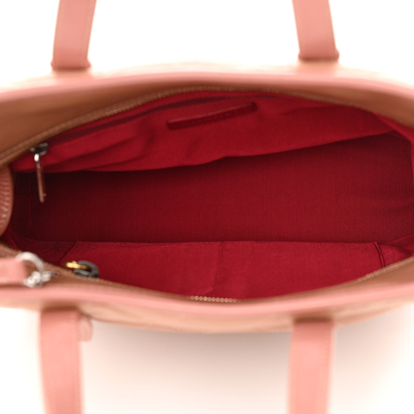 Aged Calfskin Quilted Medium Gabrielle Shopping Tote Pink