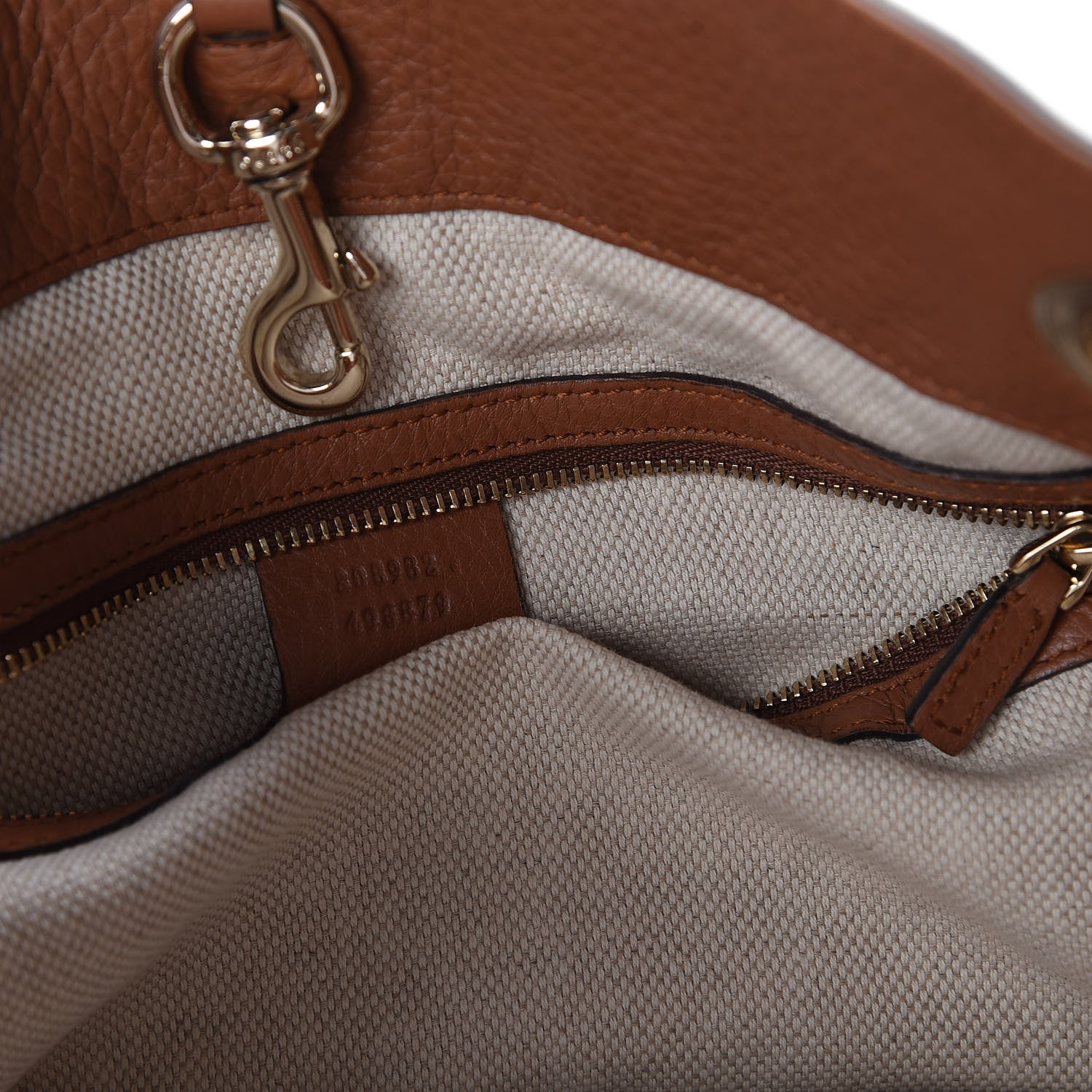 Gucci Pebbled Calfskin Medium Soho Chain Shoulder Bag Dusty Blush 9 of 10