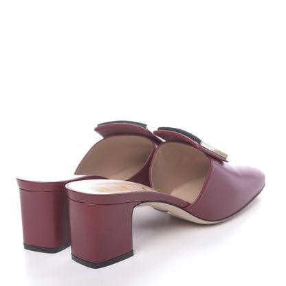 Gucci Malaga Kid Crystal Square G Madelyn Mules 40 Romantic Cerise 4 of 15