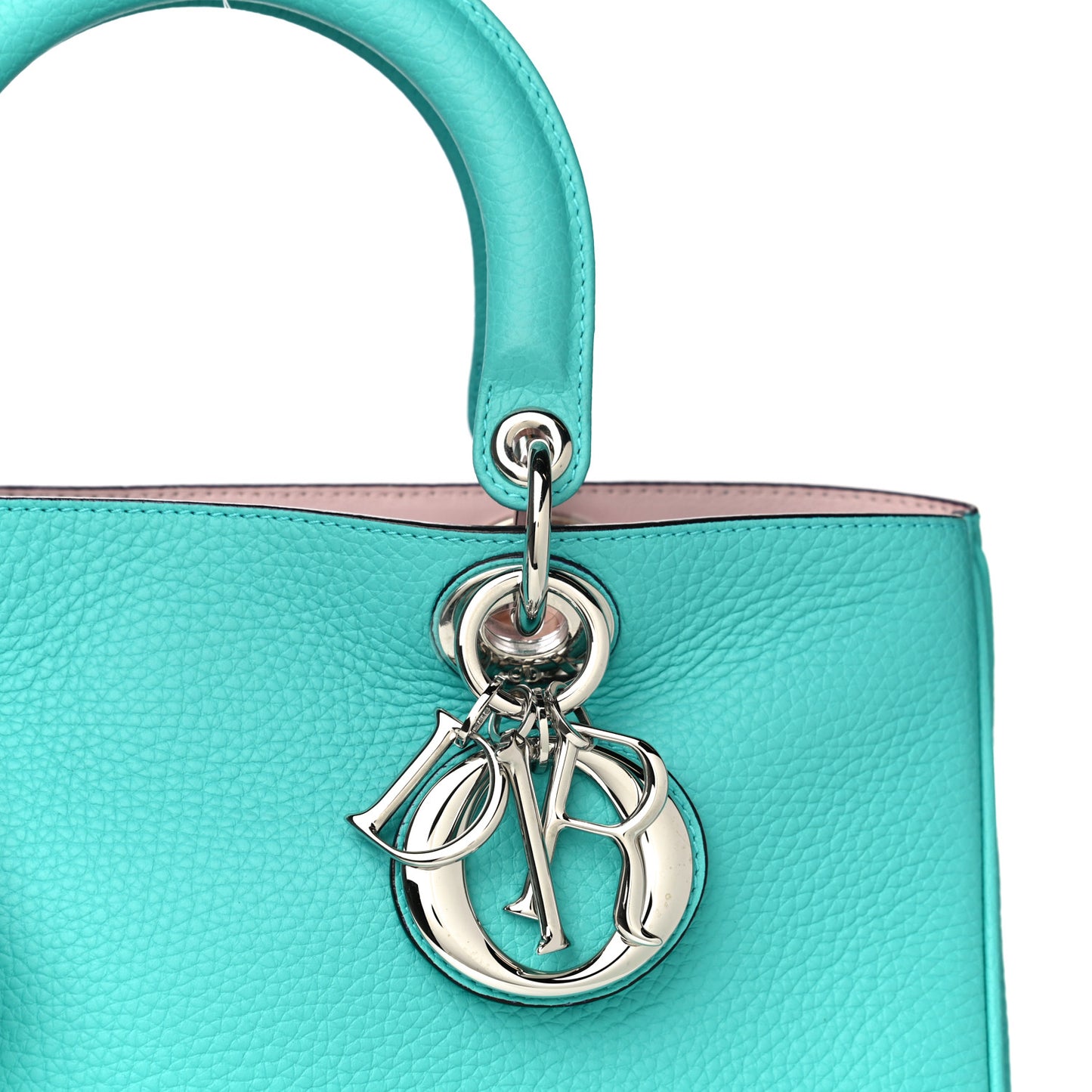 Bullcalf Medium Diorissimo Tote Turquoise