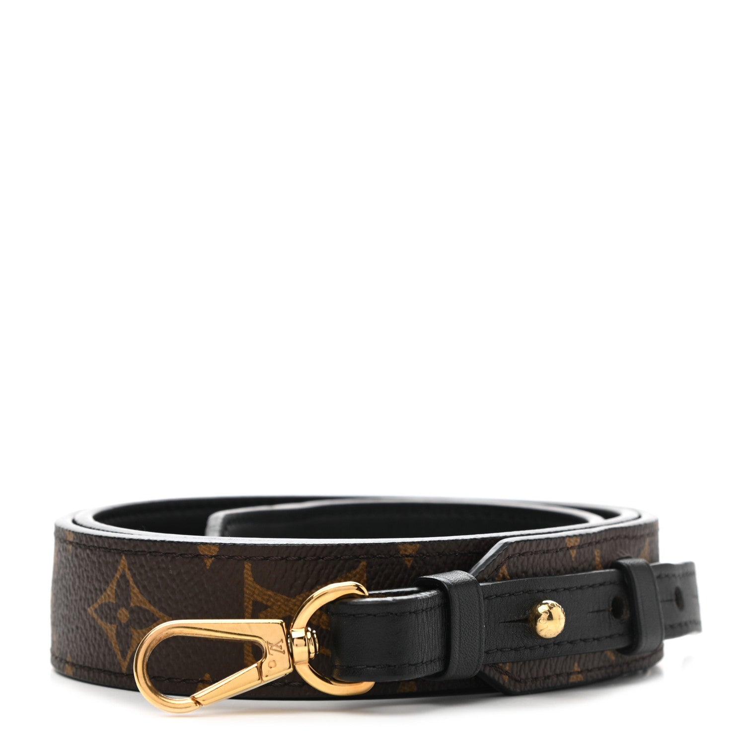 Louis Vuitton Monogram Bandouliere Shoulder Strap XL Black 1 of 5