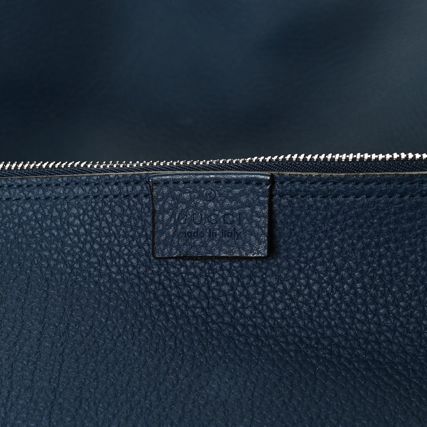 Soft Grained Calfskin Large Jackie Hobo Classic Blue Marine