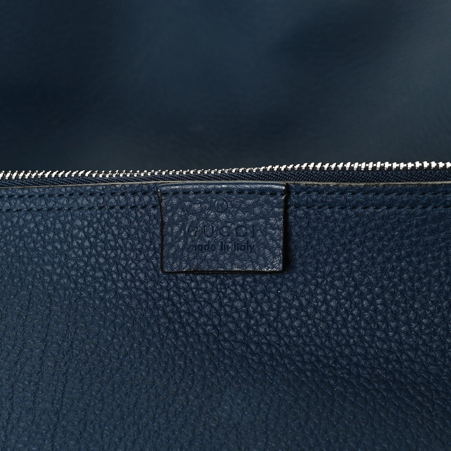 Gucci Soft Grained Calfskin Large Jackie Hobo Classic Blue Marine 5 of 11