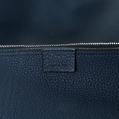 Gucci Soft Grained Calfskin Large Jackie Hobo Classic Blue Marine 5 of 11