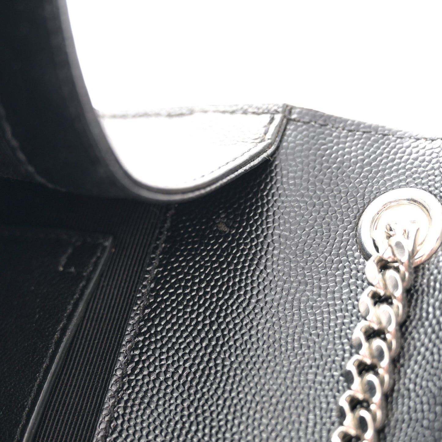 Grain De Poudre Medium Classic Monogram Kate Satchel Black