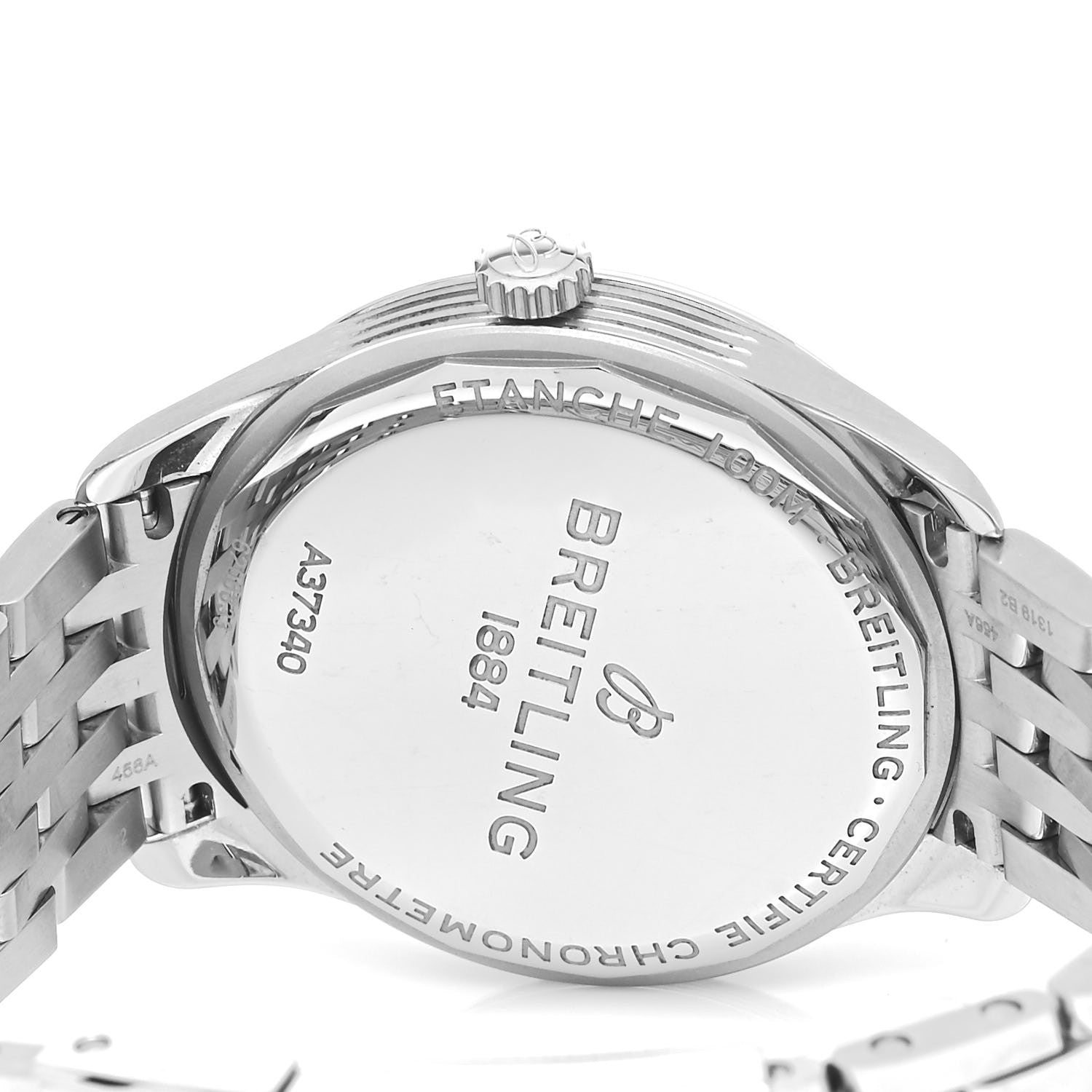 Breitling Stainless Steel 40mm Premier Automatic Watch Grey A37340 4 of 5