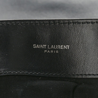 Saint Laurent Calfskin Y Quilted Monogram Large Loulou Chain Satchel Black 7 of 9