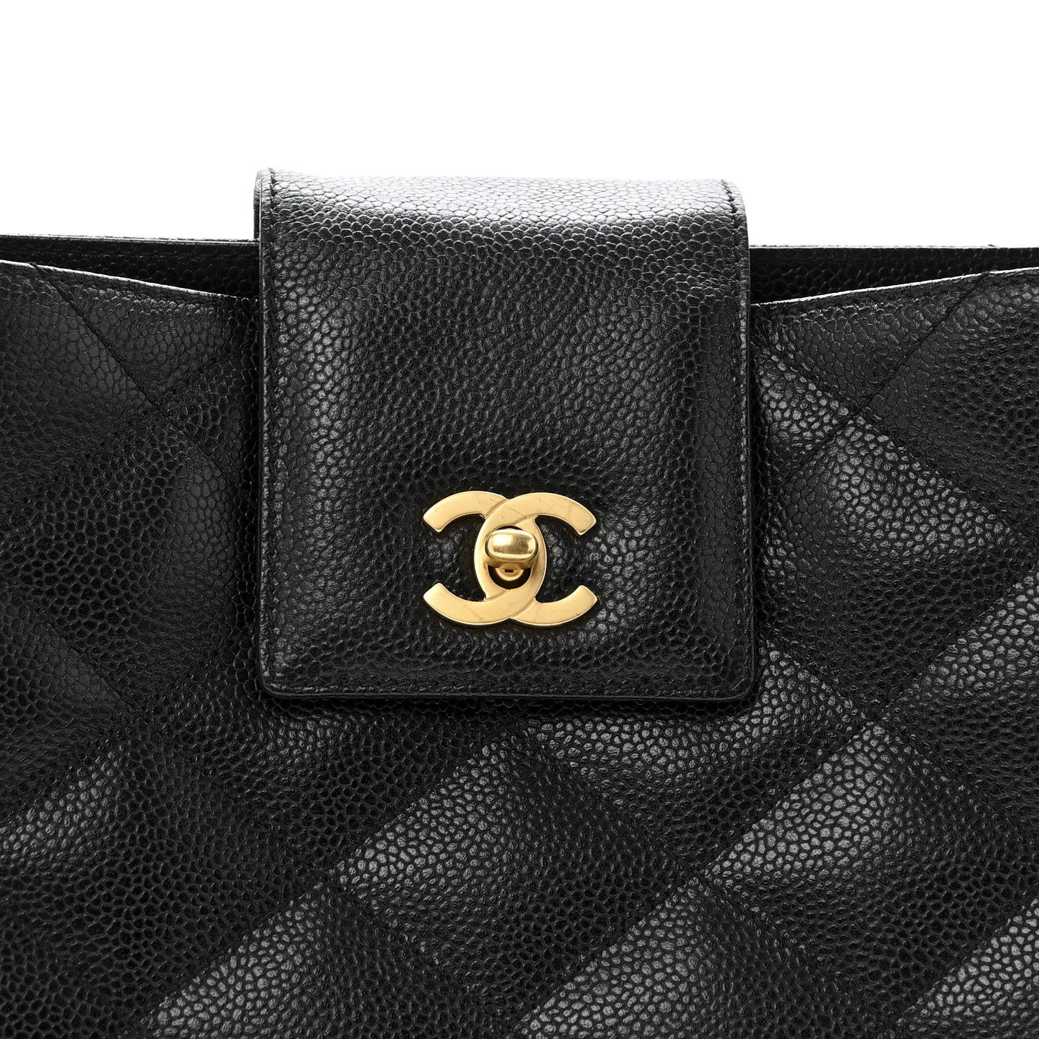 Chanel Caviar Diamond Flap Shoulder Bag Black 4 of 16