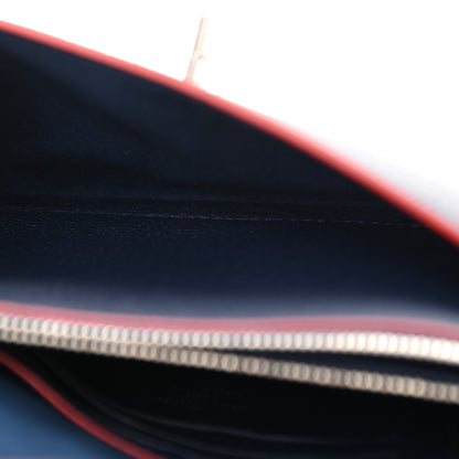 Louis Vuitton Soft Calfskin My Lockme Chain Pochette Marine Rouge 6 of 10