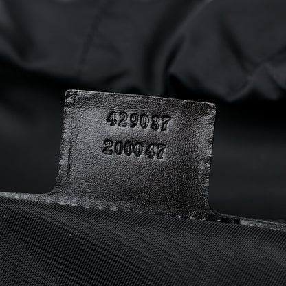 Gucci Techno Canvas Web Double Buckle Backpack Black 7 of 11