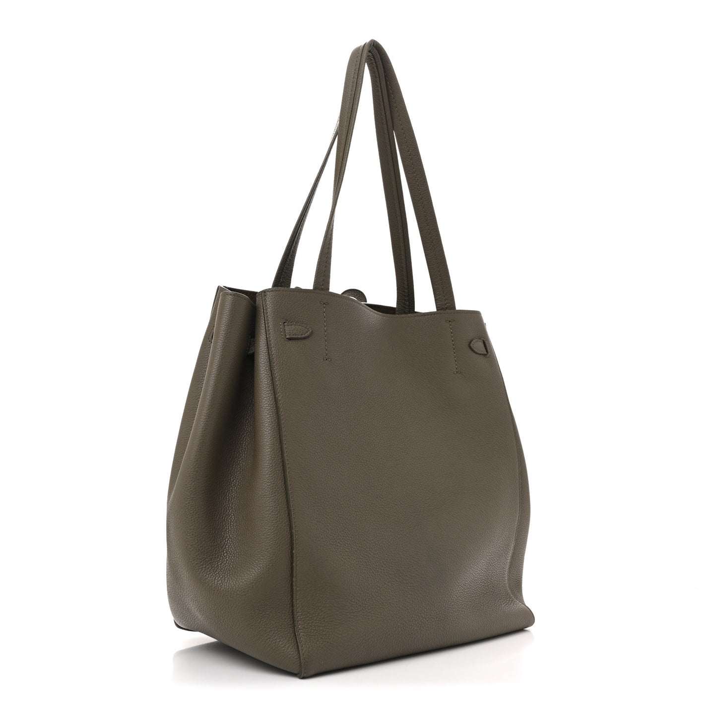 Soft Grained Calfskin Small Belt Cabas Phantom Taupe