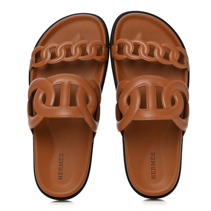 Hermes Nappa Extra Sandals 38 Naturel 5 of 13