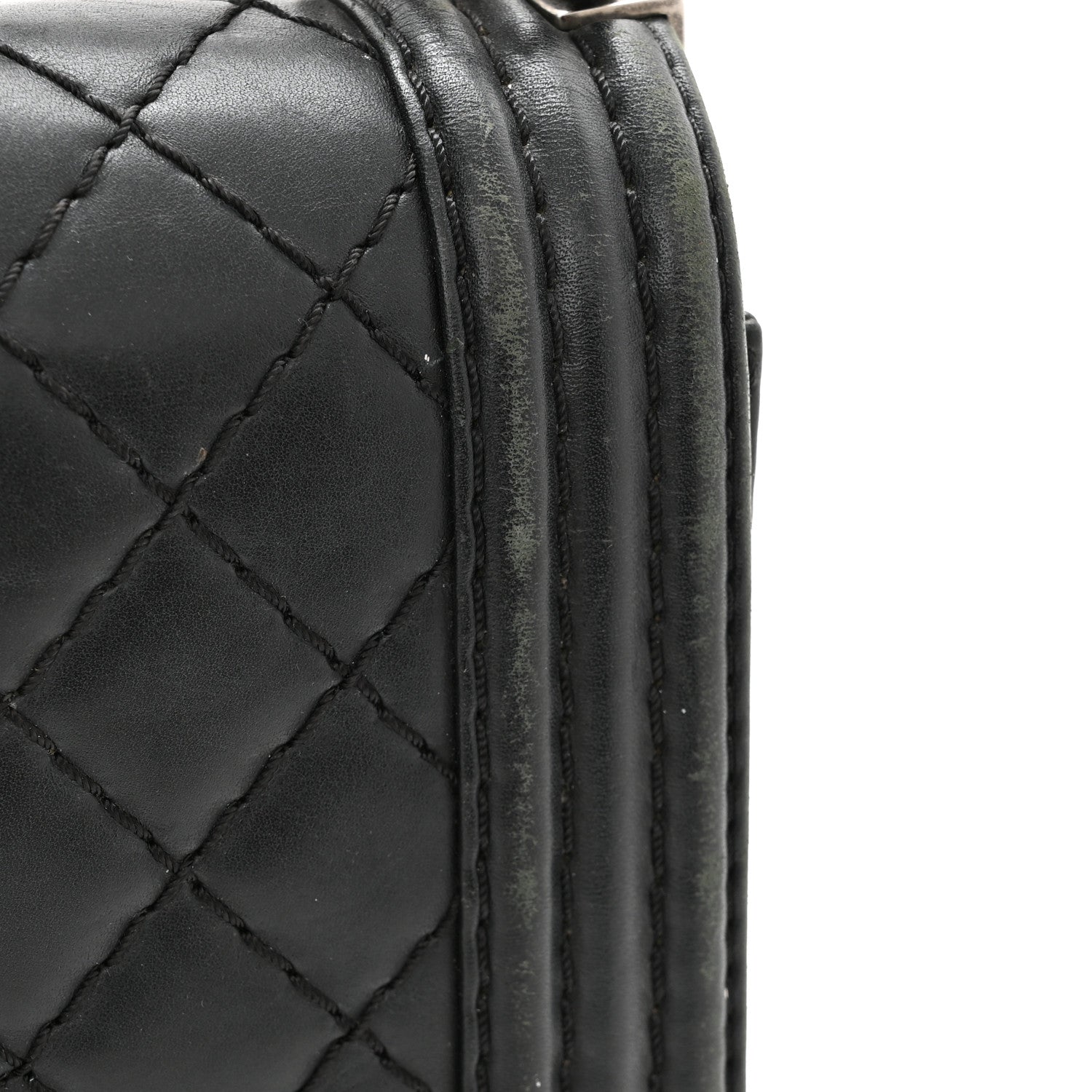 Chanel Calfskin Quilted Double Stitch New Medium Boy Flap Black 16 of 16