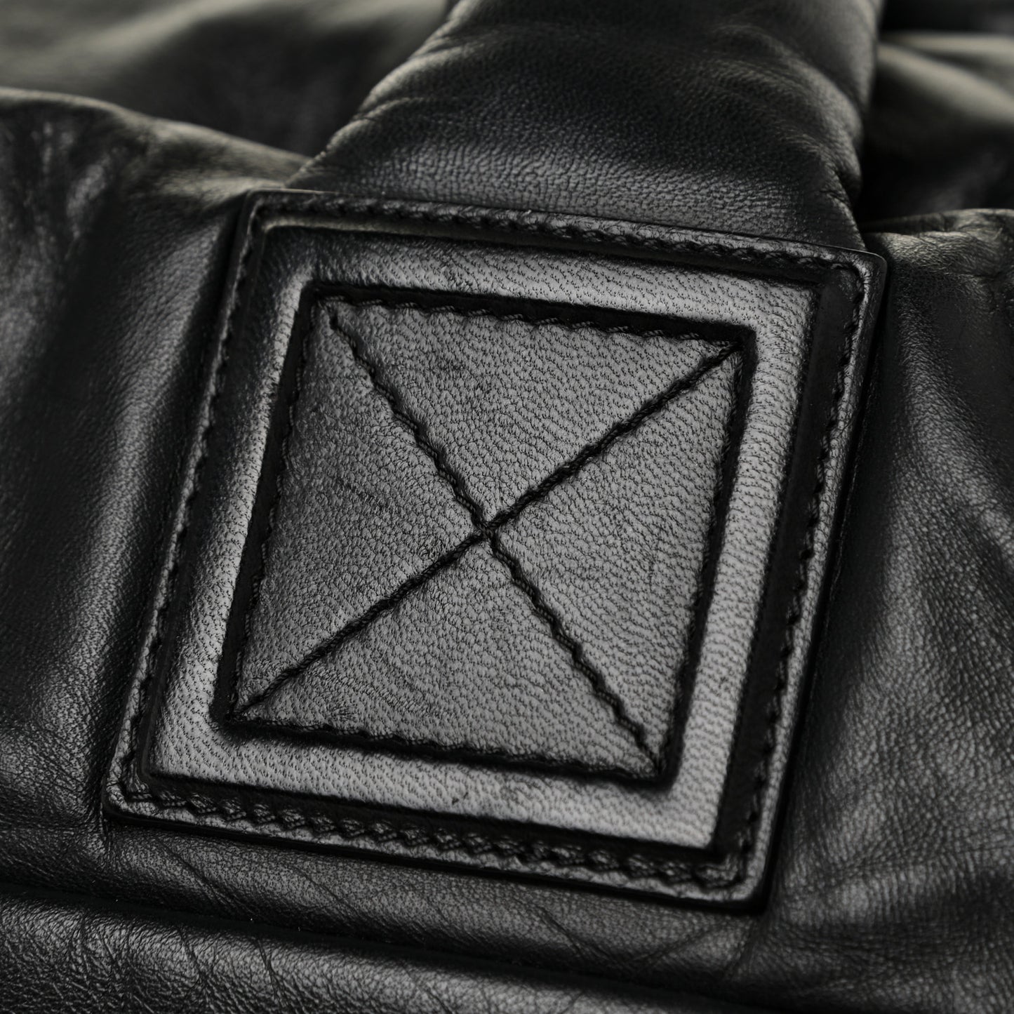 Lambskin Quilted Medium Coco Cocoon Reversible Tote Black