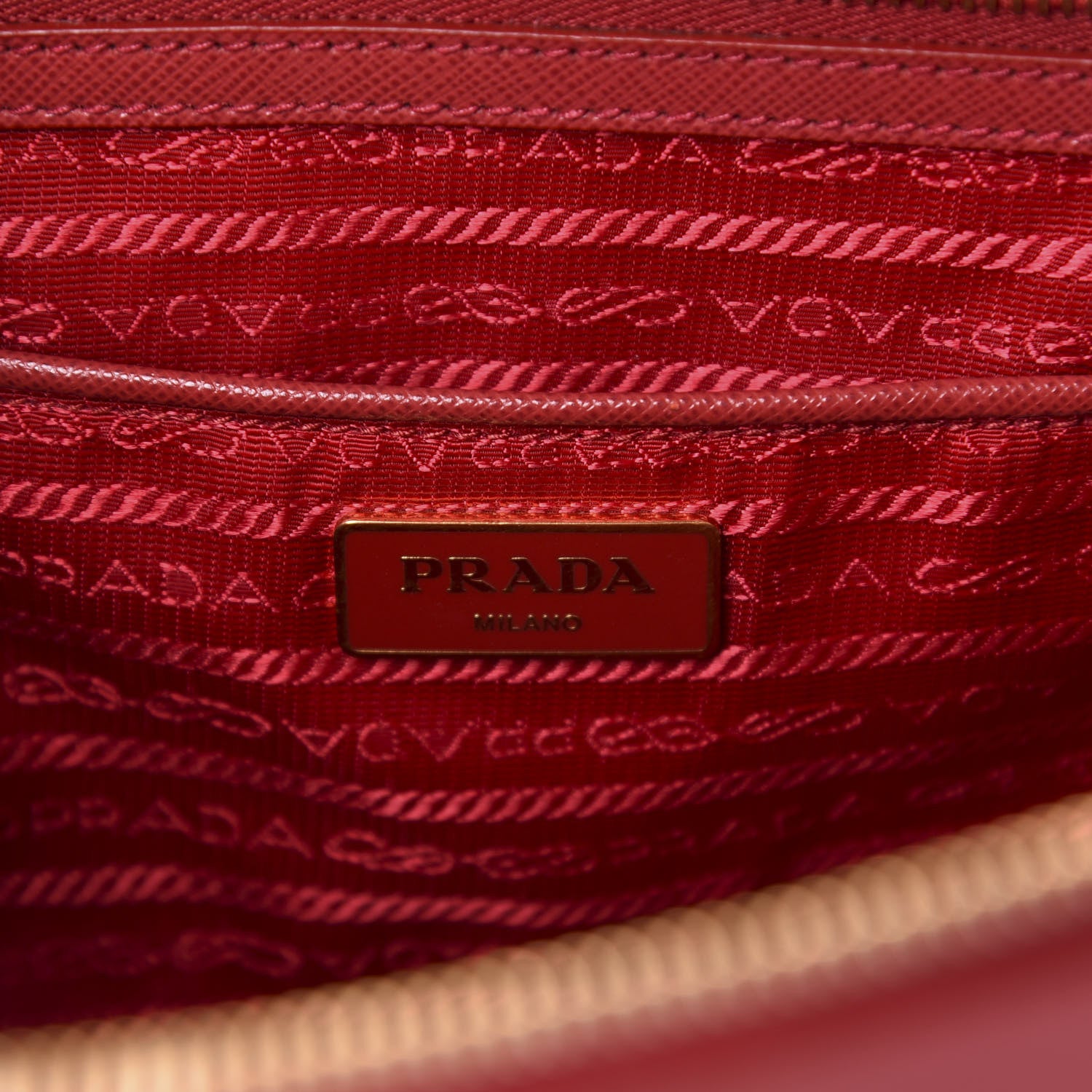 Prada Saffiano Medium Galleria Double Zip Tote Fuoco 8 of 11