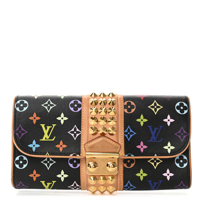Louis Vuitton Monogram Multicolor Courtney Clutch Black 1 of 11