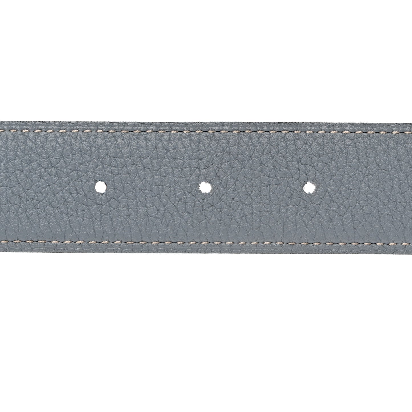Box Togo 32mm Belt Strap 85 Bleu Lin Chocolate