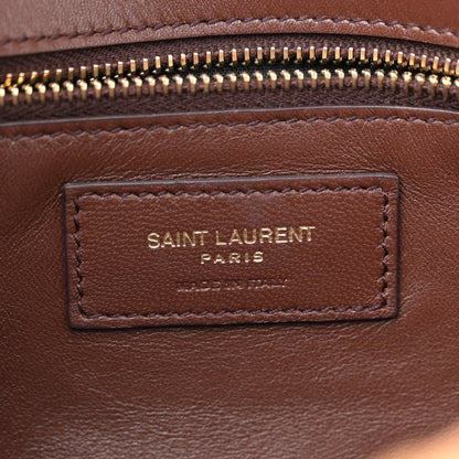 Saint Laurent Raffia Monogram Tassel Kate 99 Dark Nude 6 of 11