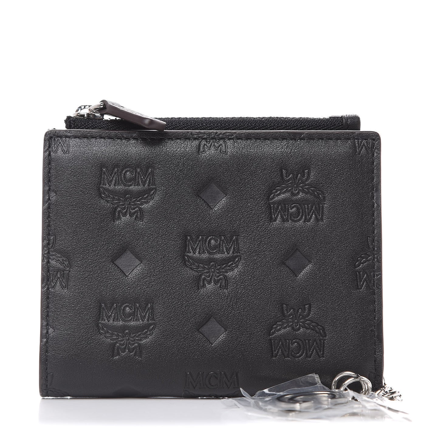 Calfskin Ottomar Monogram Mini Two Fold Klara Wallet Black
