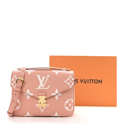 Louis Vuitton Empreinte Monogram Giant Pochette Metis Rose Trianon Cream 10 of 10