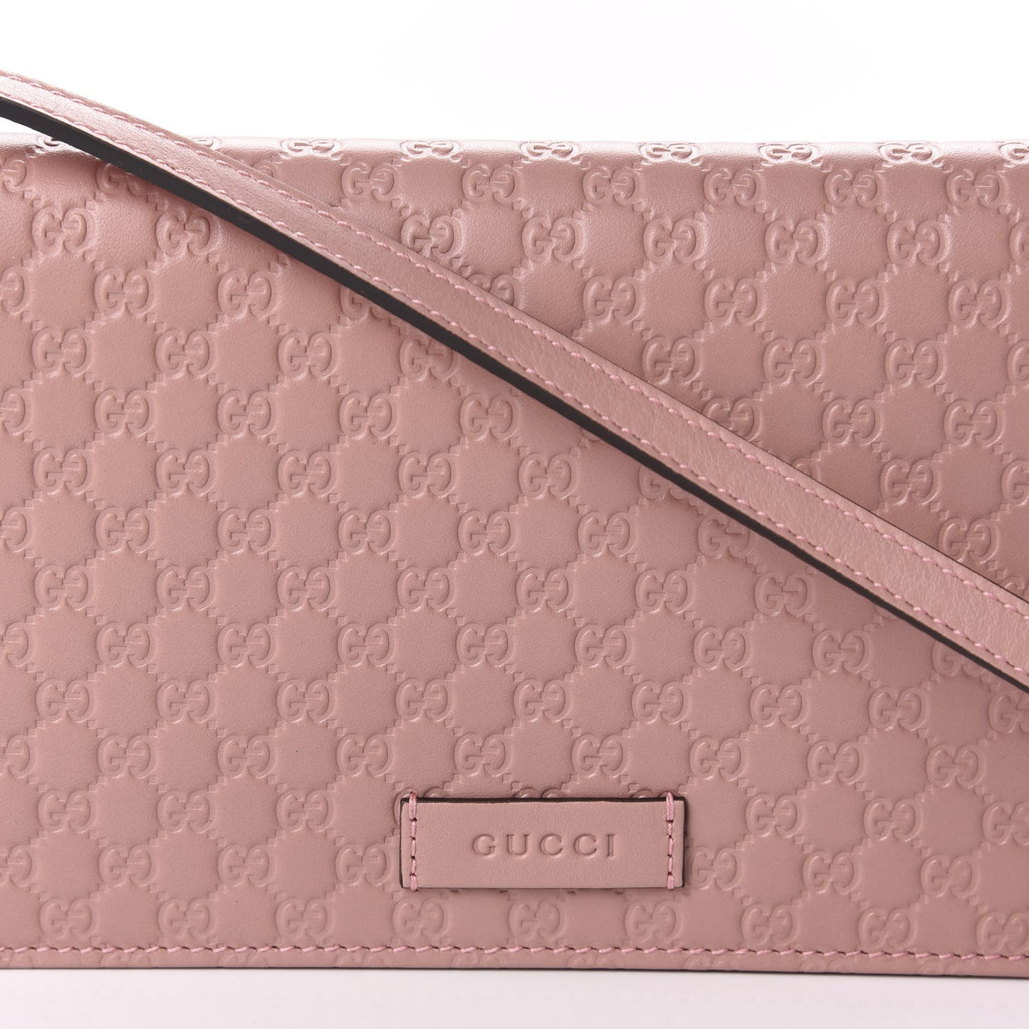 Microguccissima Crossbody Wallet Soft Pink
