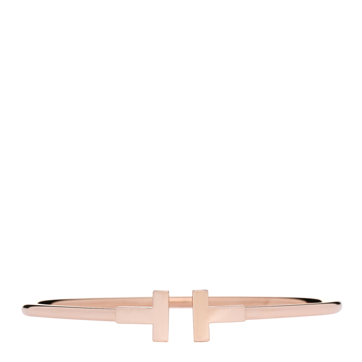18K Rose Gold T Wire Bracelet