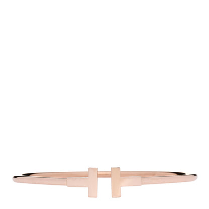 Tiffany 18K Rose Gold T Wire Bracelet 1 of 4