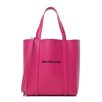 Balenciaga Calfskin XXS Everyday Tote Rose Magenta Black 1 of 10
