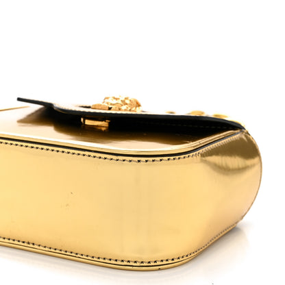 Versace Metallic Calfskin Mini La Medusa Bag Gold 9 of 10