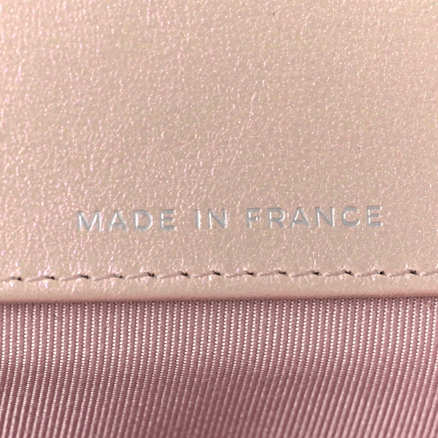 Chanel Iridescent Calfskin Quilted Glasses Case With Chain Pink 7 of 11