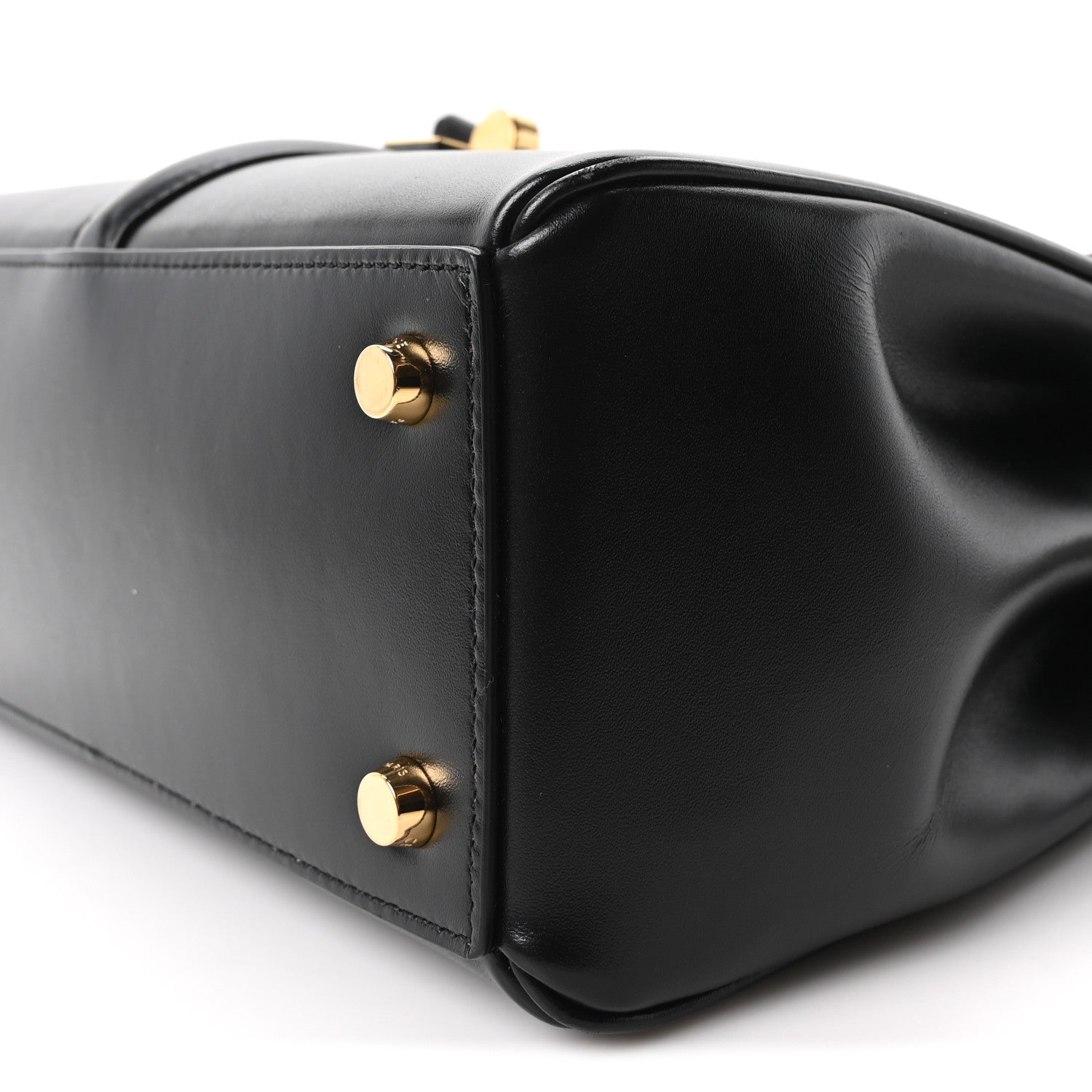 Celine Satinated Calfskin Small 16 Top Handle Bag Black 12 of 12
